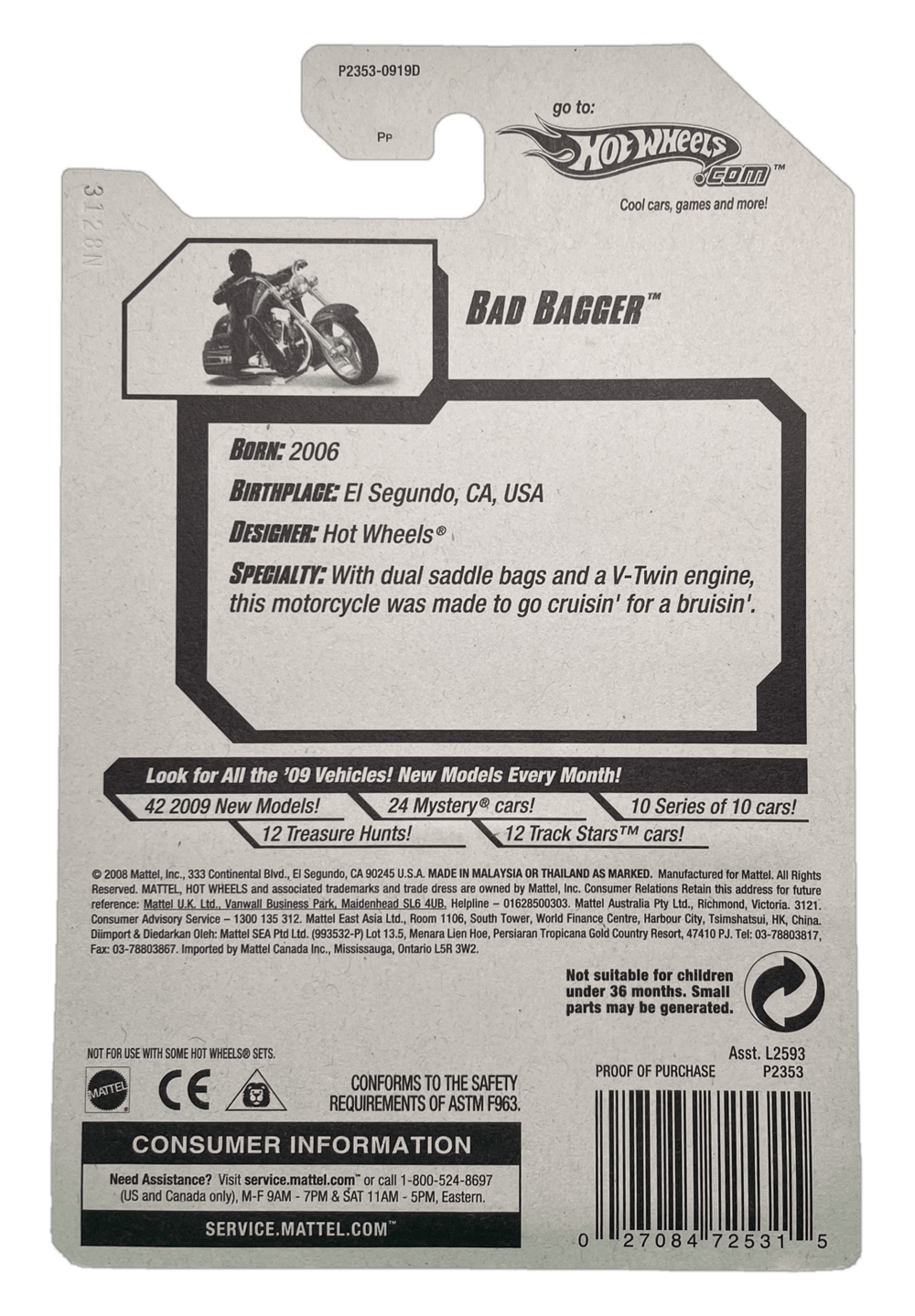 Hot Wheels Treasure Hunt Bad Bagger (2009)