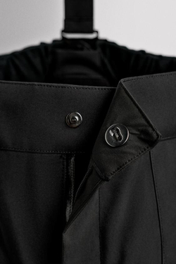 ZARA УТЕПЛЕННЫЕ ВОДОНЕПРОНИЦАЕМЫЕ ЛЫЖНЫЕ БРЮКИ RECCO®, ЧЕРНЫЙ