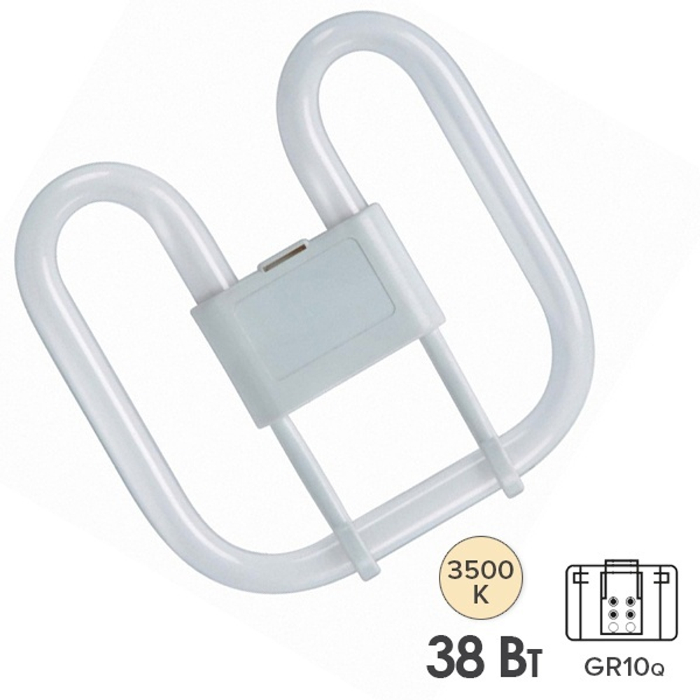 Лампа компактная люминесцентная CFL Square 38W/835 3500K 4-Pin GR10q белая Osram 4050300817026