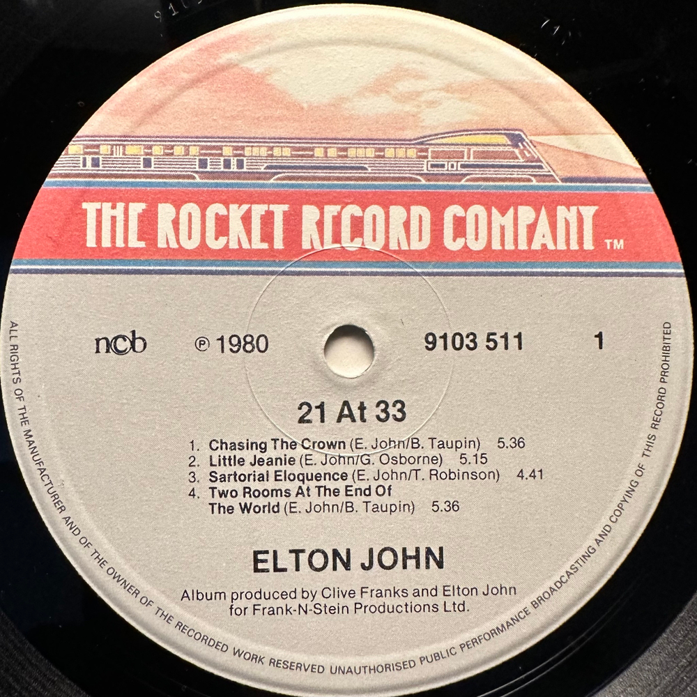Elton John - 21 At 33 (Скандинавия 1980г.)