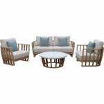 Столик кофейный Tagliamento Woodland, натуральный, белый