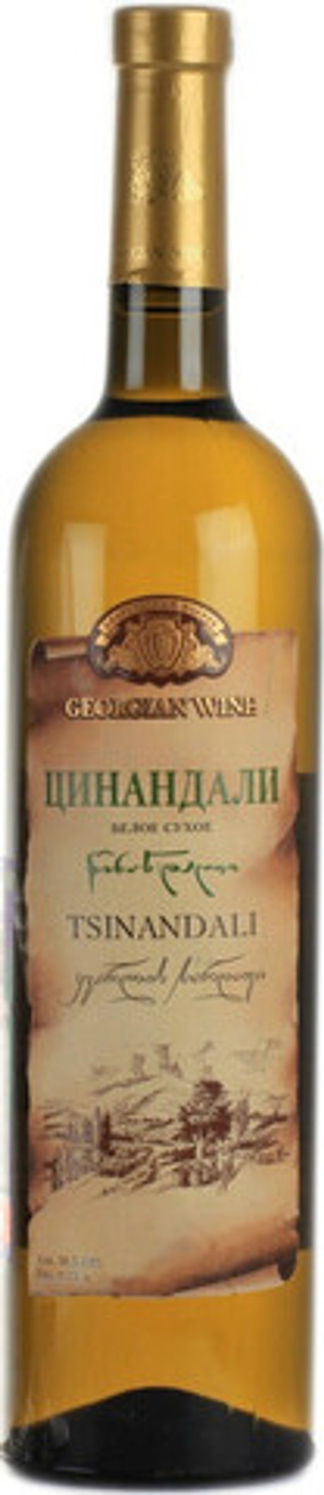 Цинандали сух бел 0,75 10,5-13% Кварельский Погреб Грузия
