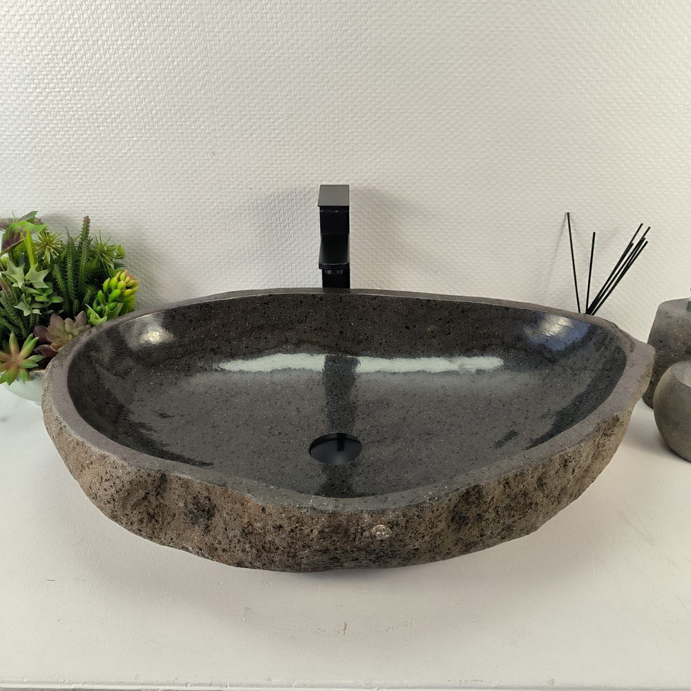 Раковина из речного камня RS-65407 75*50*15 0863