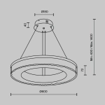 Подвесная люстра Modestyle MS.9020.600 CR