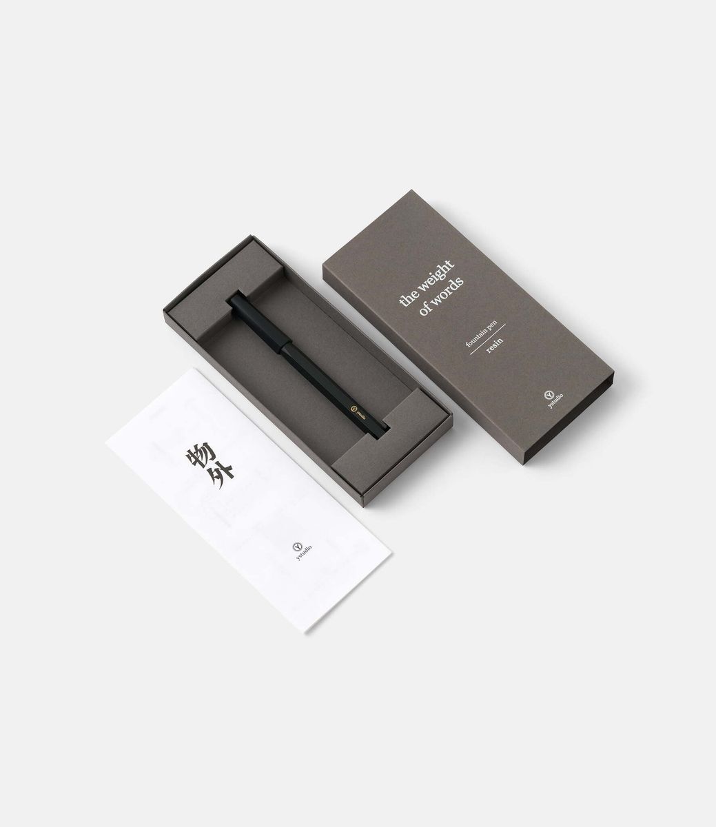 YStudio Перьевая ручка Resin Fountain Pen Black