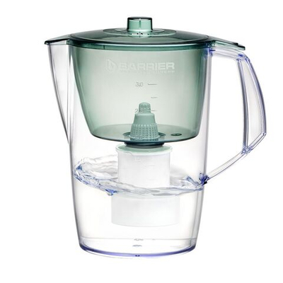 Фильтр-кувшин Барьер, Норма, 1 ступ, 3.6 л, зеленый, малахит, В042Р00