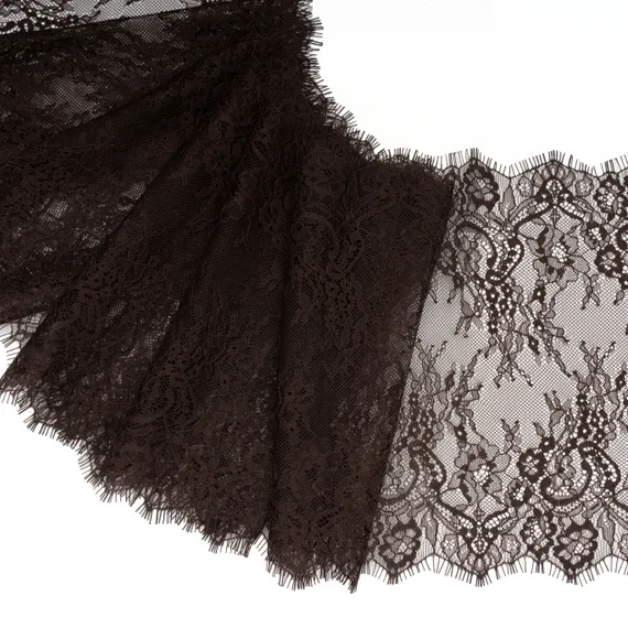 Кружево реснички шоколад (24*290 см)