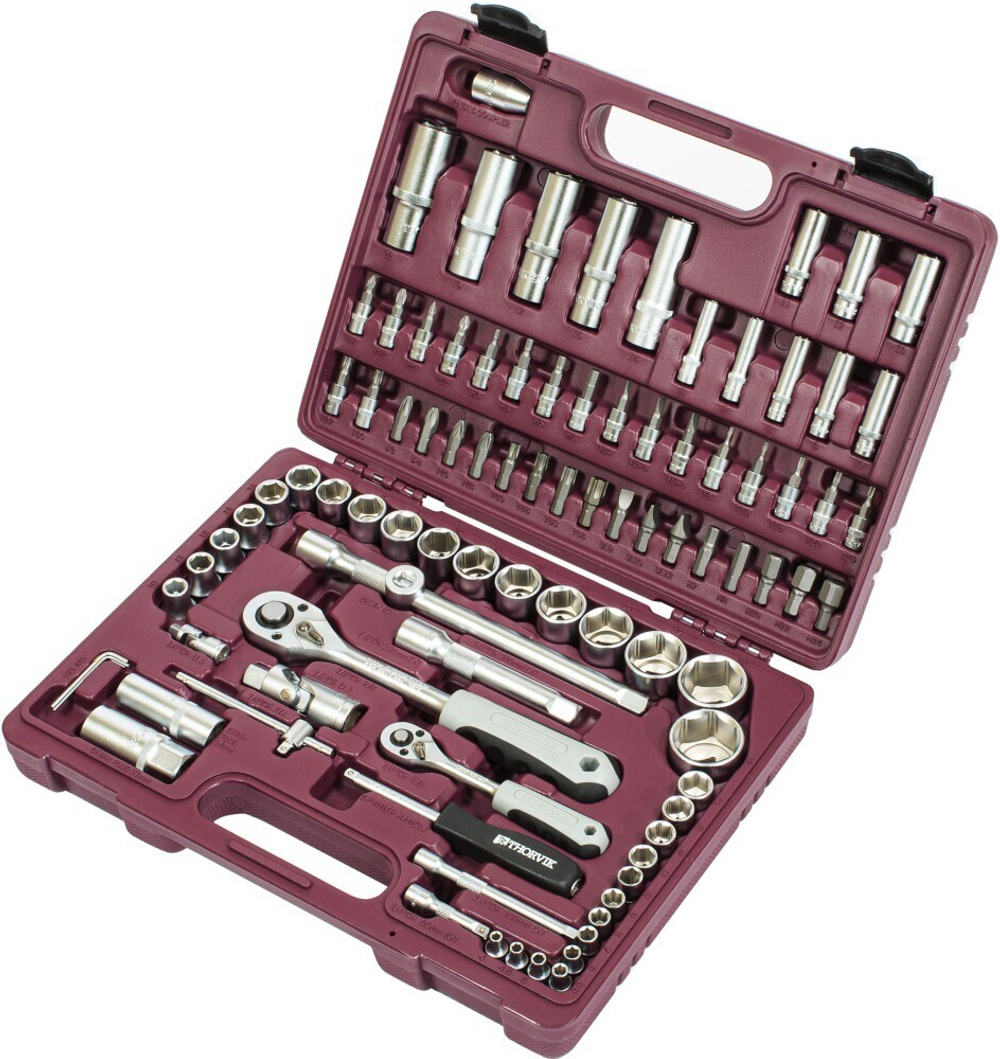 UTS0094 Набор инструмента универсальный 1/4", 1/2"DR, 94 предмета