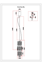 Светильник подвесной светодиодный Moderli V11714-PL Prismique