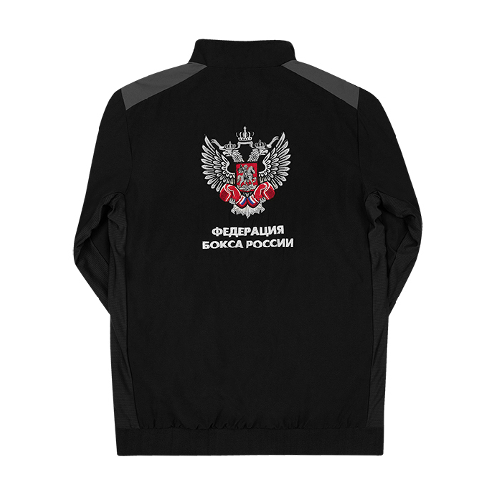 TSR-10385 Костюм спортивный Федерация Бокса России черно-серый