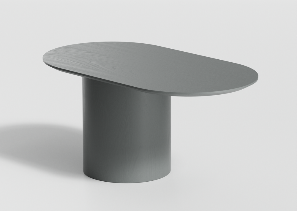 Столик Type овальный, основание D 29 см (серый)