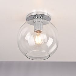 Потолочный Светильник Rh Utilitaire Globe Shade Flushmount By Imperiumloft