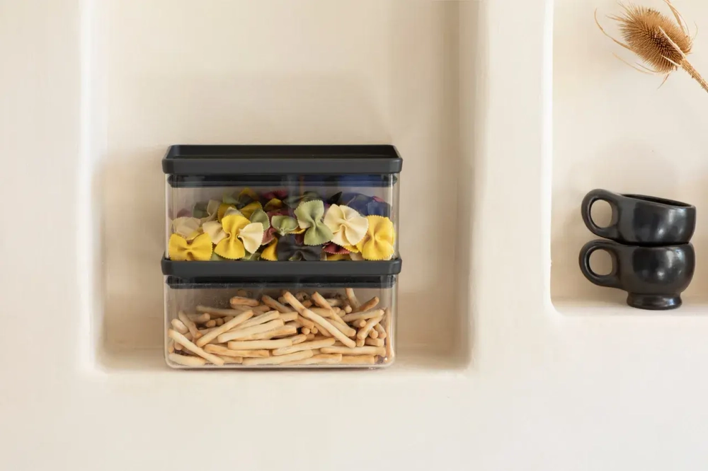 Brabantia Контейнер Tasty 22x11.2x10.6cm 1.5l темно-серый