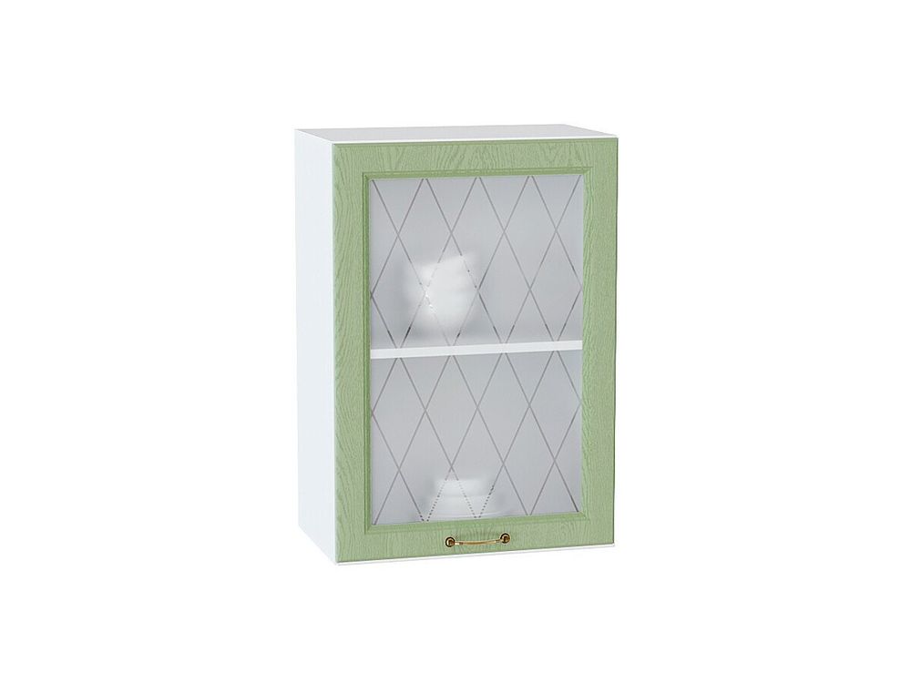 Шкаф верхний с 1-ой остекленной дверцей Ницца