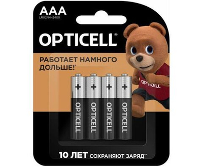 Батарейка AAA - Opticell Basic LR03 BL4 (4 штуки)