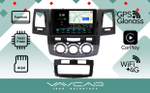 Магнитола для Toyota Hilux 2011-2015 - Vaycar VA77-1143-2K на Android 13, 8-ядер, 2K QLED, ТОП процессор, CarPlay,4G SIM-слот