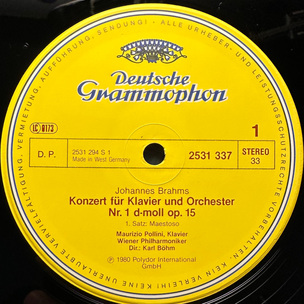 Брамс - Концерты для фортепиано с оркестром 2LP (Германия 1981г.)