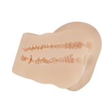 Телесный мастурбатор-полуторс Hailey с вибрацией (Цвет: телесный)