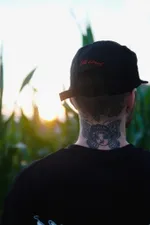 Кепка Old Lizard 5-panel cap Bones Черная