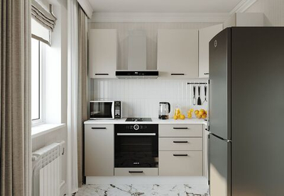 Кухонный гарнитур угловой Шампань 2200х1000 (Стол. 38мм)