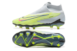 Бутсы Nike Phantom GX Elite FG (Серый+желтый)