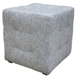 Пуф Лотос Серая Рогожка