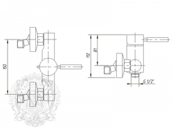 Смеситель для душа  Migliore Fortis ML.FRT-5238 схема