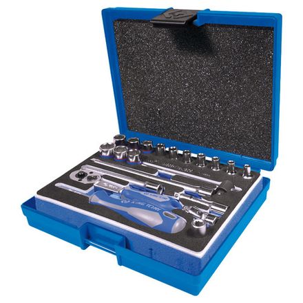 Цена на KING TONY (2524MRV) Набор торцевых головок с принадлежностями 1/4", 6-гранные, 4-14 мм, 21 предмет