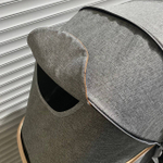 Коляска-трансформер Sweet Kids 608 2в1 Серый текстиль на золотой раме