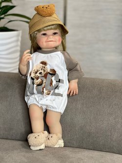 Кукла Реборн виниловая 55см в пакете (FA-134)