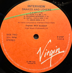 Interview - Snakes And Lovers (Англия 1980г.)