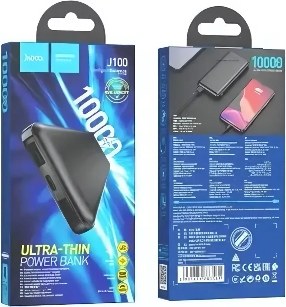 Внешний аккумулятор HOCO J100 10000mAh чёрный