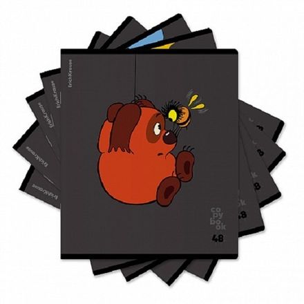 Тетрадь 48л, А5, клетка, Erich Krause Винни Пух