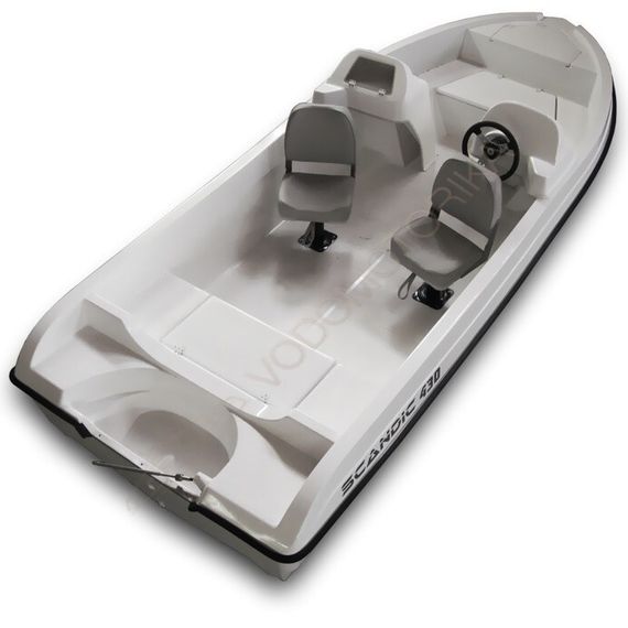 Стеклопластиковая моторная лодка SCANDIC HAVET 430 DС