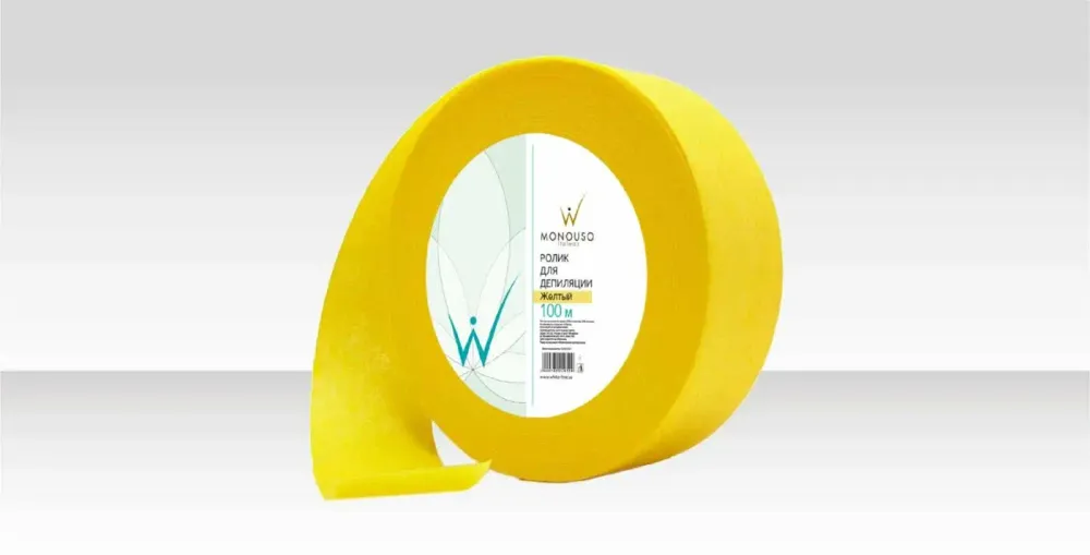 Полоски для депиляции в рулоне (желтые), Monousso, Italwax, 7х20 см, 100 шт
