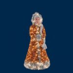 Светодиодные фигуры "Дед Мороз и Снегурочка серия Мандарин"