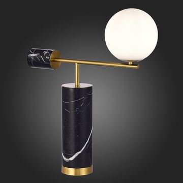 SL1008.404.01 Прикроватная лампа ST-Luce Латунь,Черный/Белый G9 1*5W DANESE