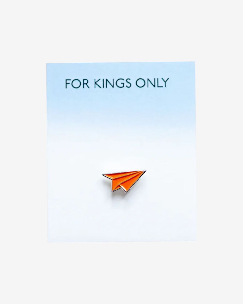 Значок For Kings Only Бумажный Самолётик оранжевый