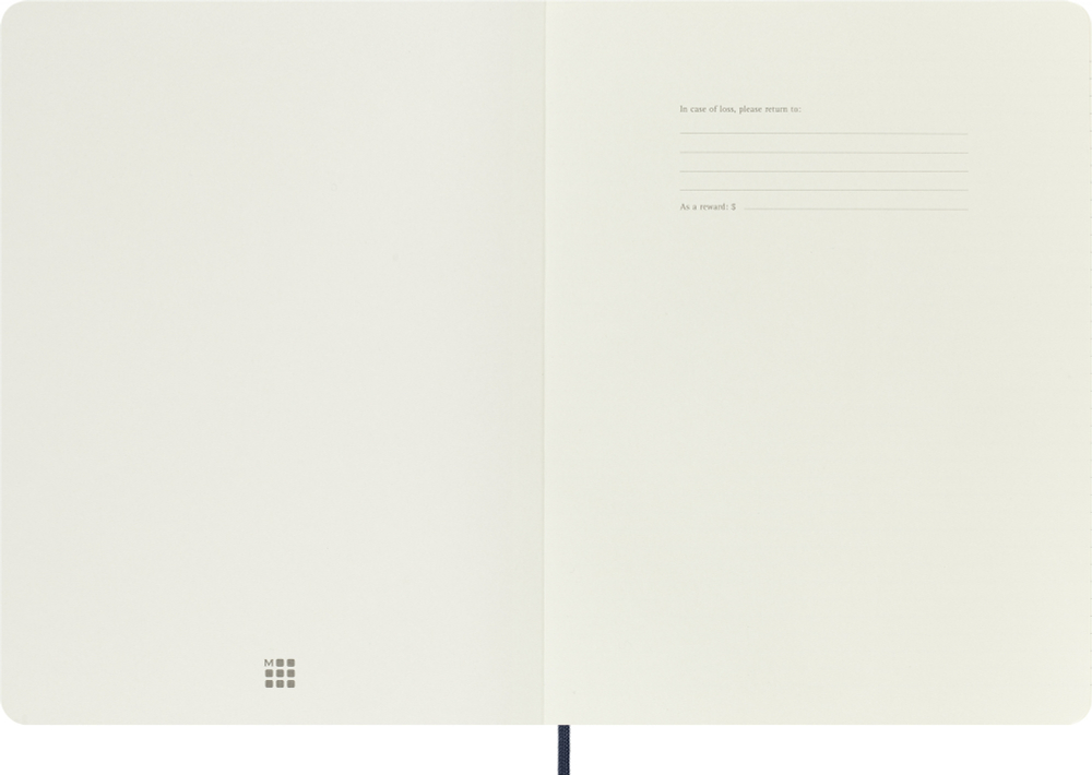 Блокнот Moleskine Classic Soft (QP621B20) XLarge 190х250мм 192стр. линейка мягкая обложка синий сапфир