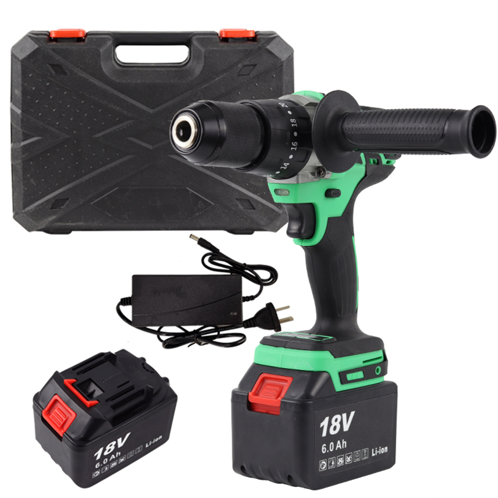 Дрель аккумуляторная Zitrek Green Impact 18V (18В, Li-ion 2x6.0Ач) 063-4046