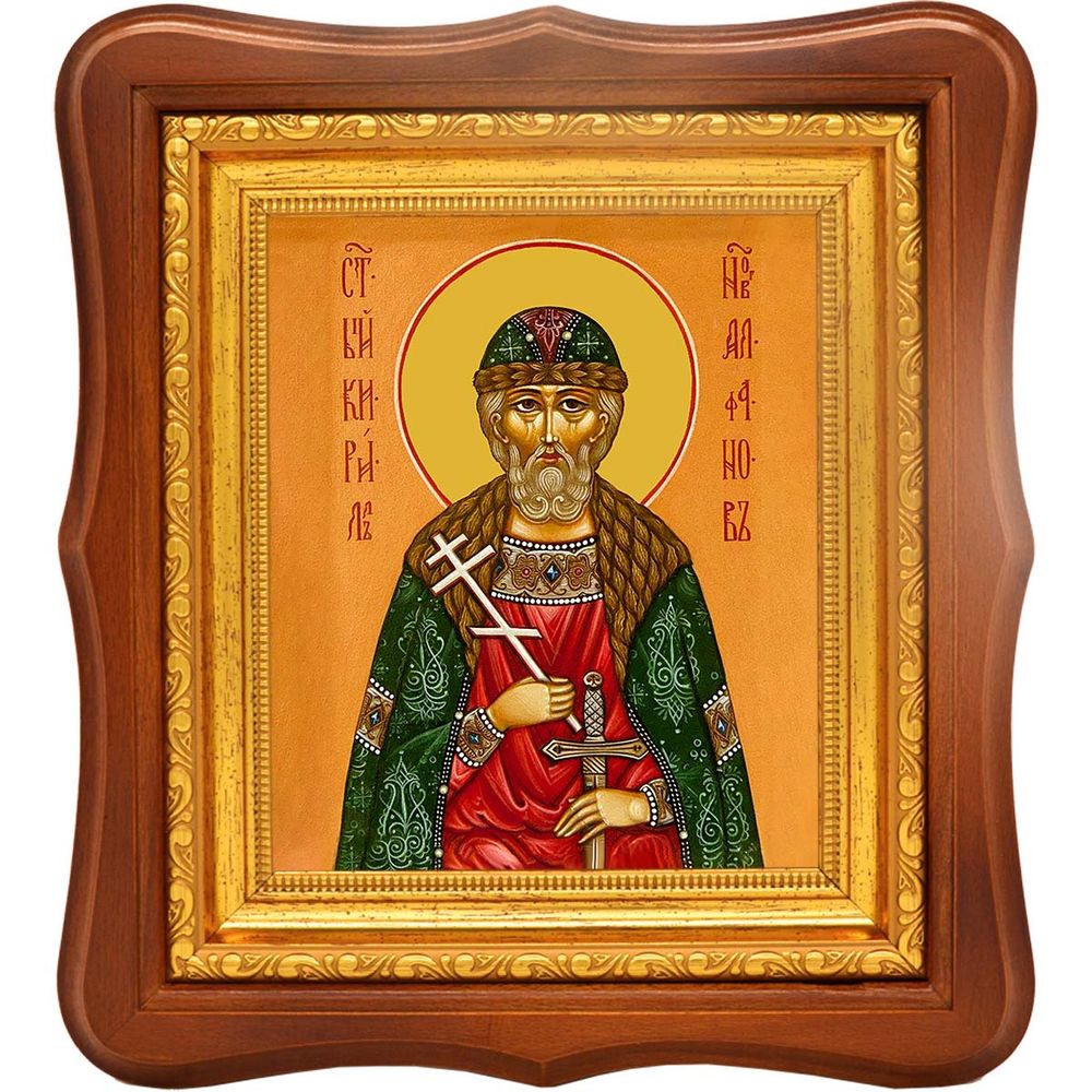Кирилл Алфанов, Сокольницкий, Новгородский преподобный. Икона на холсте.