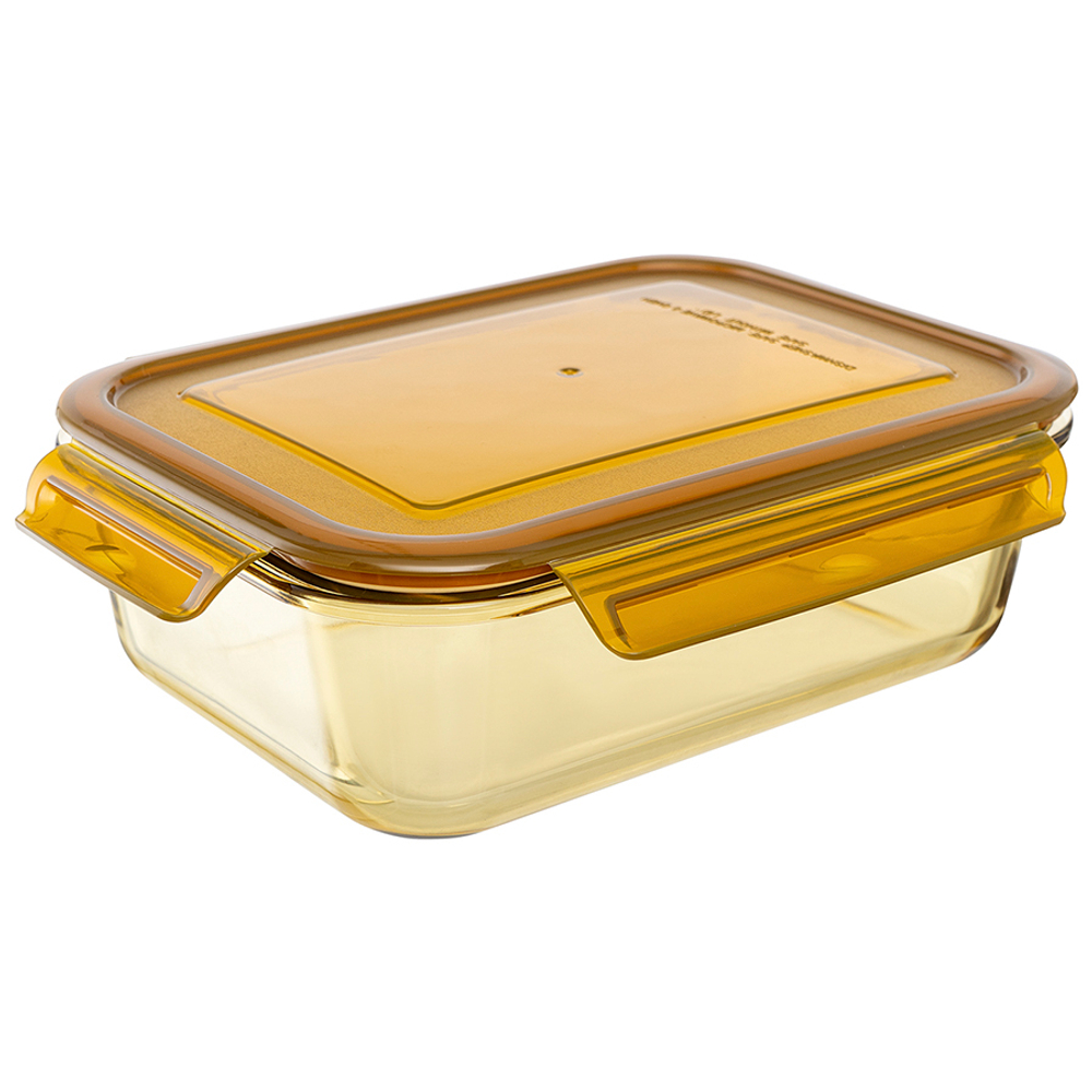 Контейнер для хранения и переноски продуктов 1.5 л Smart Solutions янтарного цвета