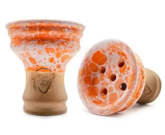 Чаша для кальяна Moon Treha Classic Rocky - Marble Orange Black
