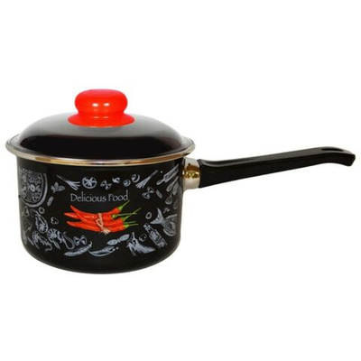 Ковш эмал, 1.5 л, цилиндр, Appetite, Chilli, 1RD144M