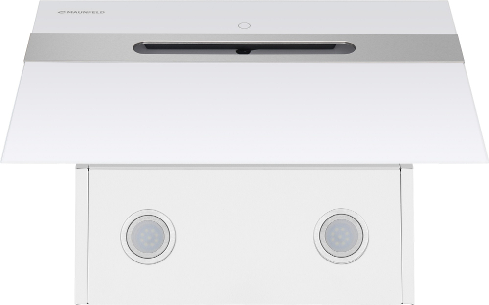 Кухонная вытяжка MAUNFELD Moon 60 белый\вставка сатин фото 4