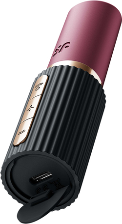 Satisfyer Deep Kiss black - Воздушно-волновой стимулятор в виде помады