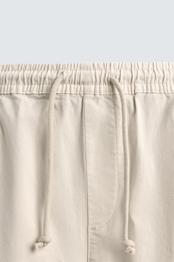 ZARA БРЮКИ КАРГО SLIM FIT, ЦВЕТ ЛЬДА