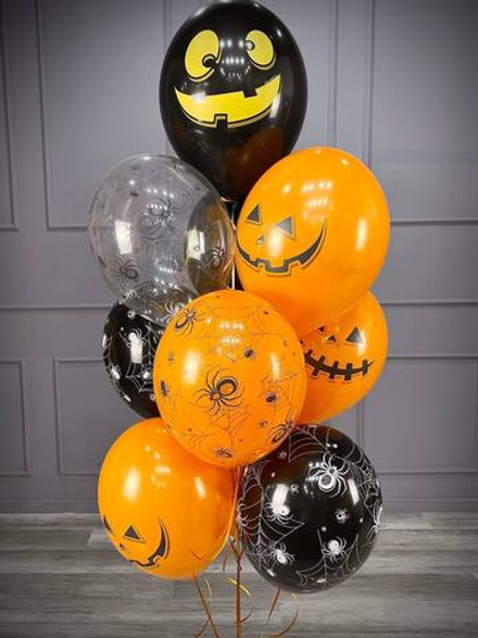 Набор "Тыквы в паутине"