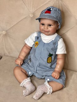 Кукла Реборн мягконабивная 60см в пакете (FA-003A)