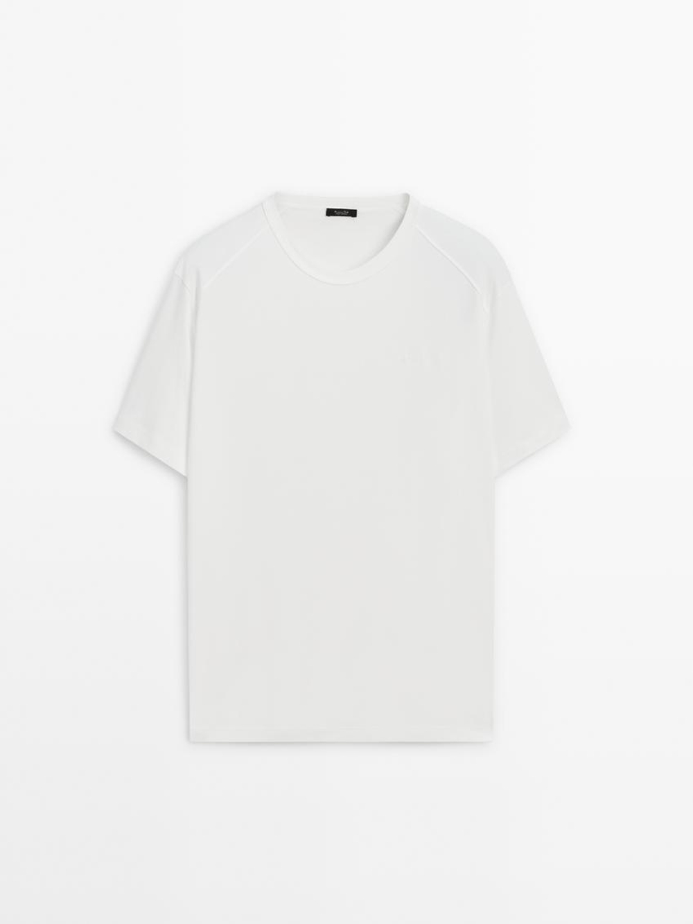 Massimo Dutti Хлопковая футболка, белый